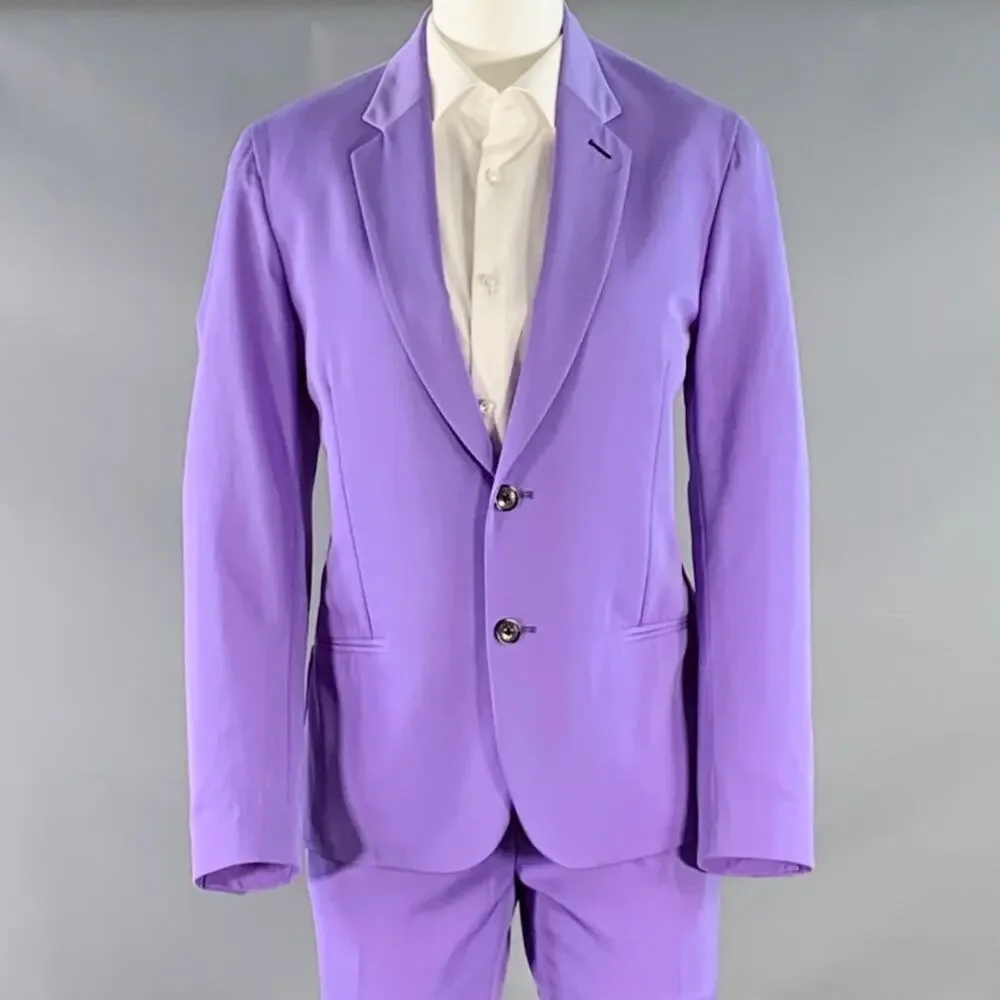 PAUL SMITH Size 36 Soho Fit Purple Lavender Wool Notch Lapel Suit